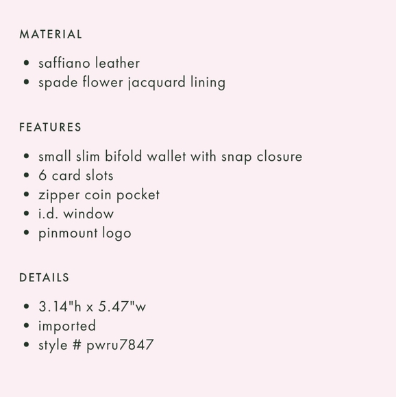 NWT Kate Spade spencer bifold wallet green - Picture 5 of 5